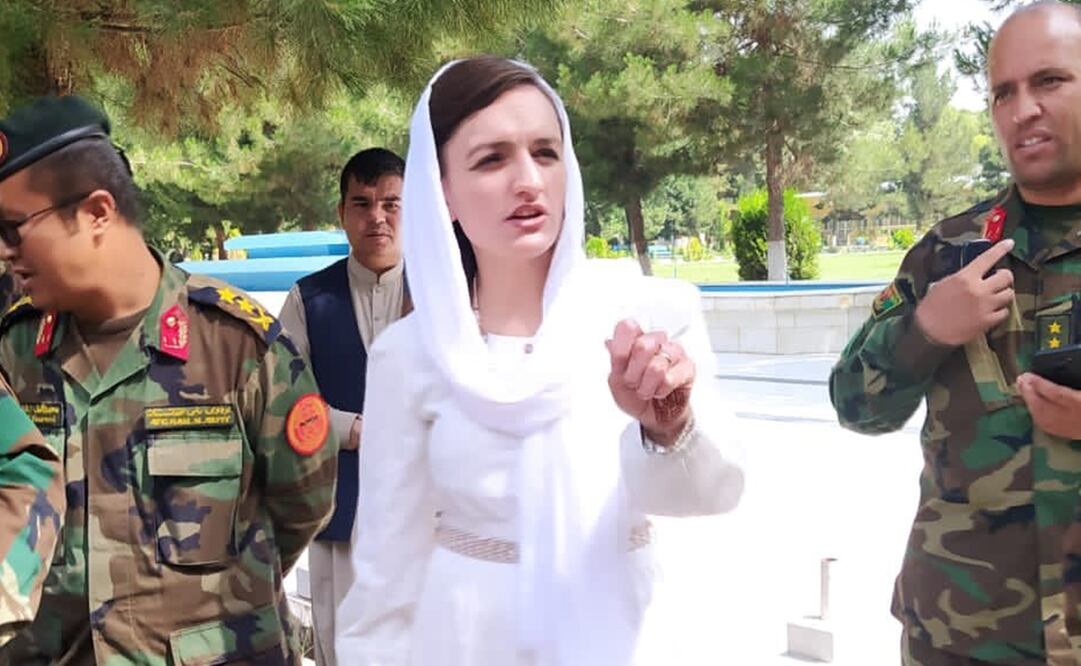 Zarifa Ghafari, alcaldesa de la localidad de Maidan Shar. Foto: Twitter @Zarifa_Ghafari