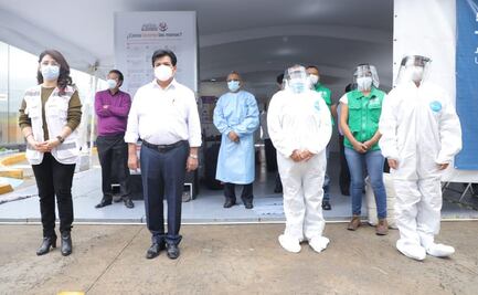 Instalan carpa Triage para atender a Covid en San Juan de Aragón