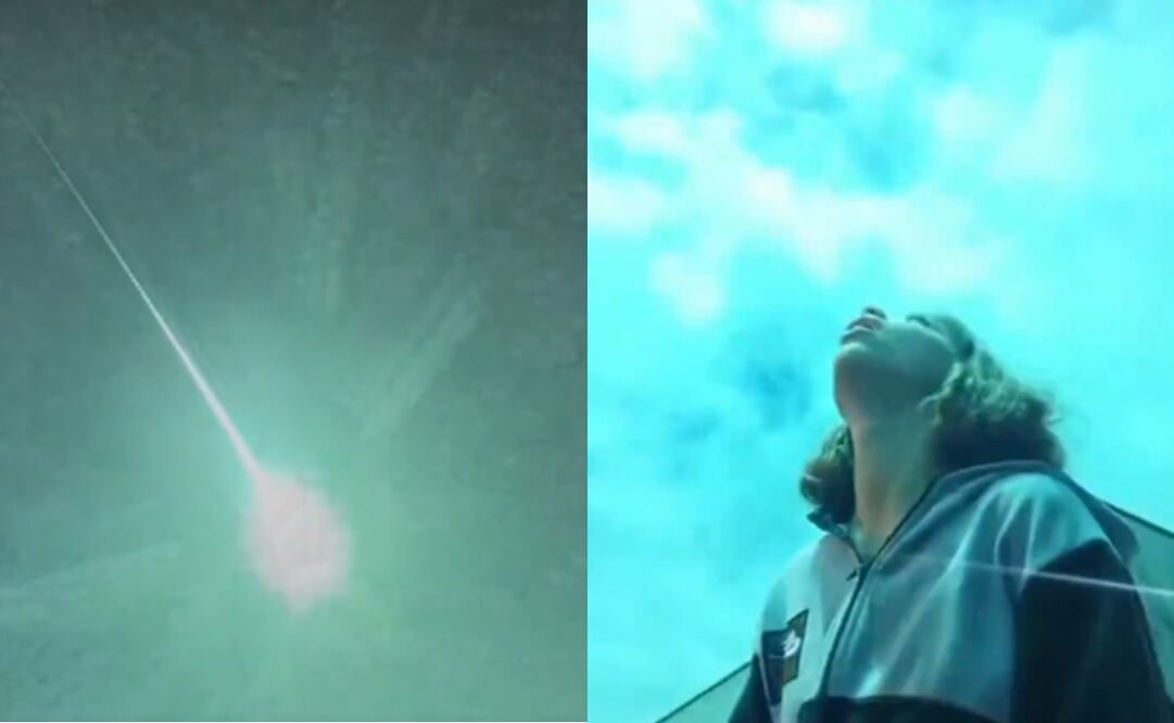 ¿Era un meteorito el objeto que voló sobre la Península Ibérica?. Foto: Captura de video