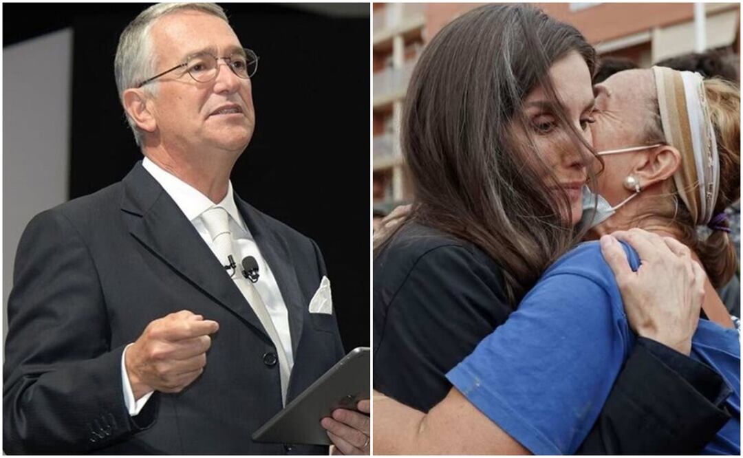 Salinas Pliego respalda a reyes de España tras recibir insultos en Valencia. Fotos: Especial / EFE