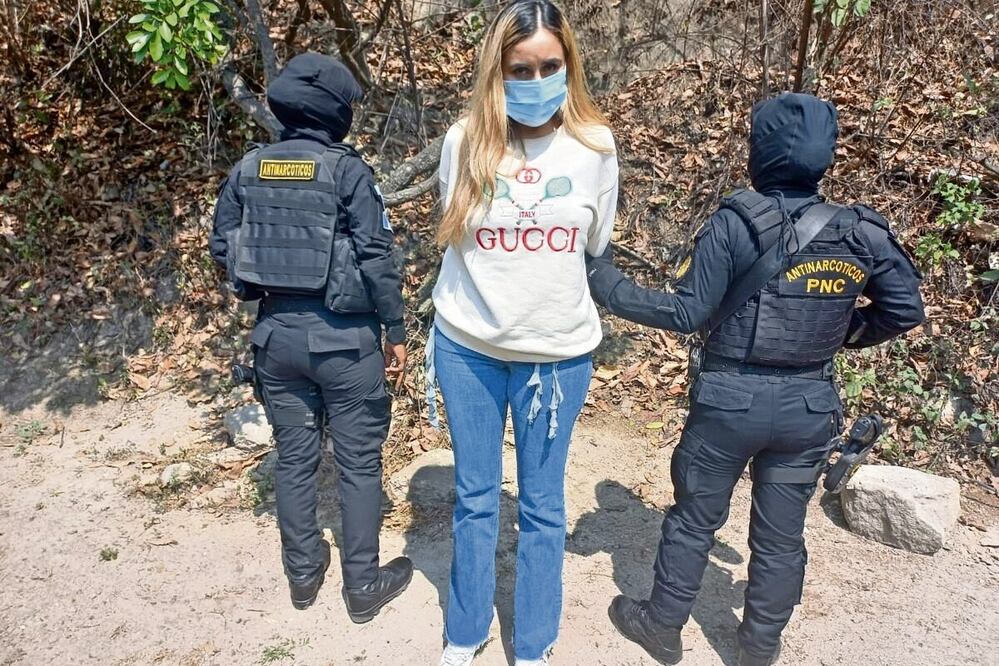 La guatemalteca A. Rubio fue detenida en marzo en su país como presunta culpable de tráfico de fentanilo a EU. Foto: Ministerio de Gobernación en Guatemala