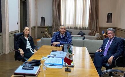 Sheinbaum, Monreal y Adán Augusto López revisan en reunión agenda legislativa de CDMX