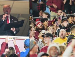 NFL: Donald Trump es abucheado en el partido de NFL entre Commanders y Lions en Washington