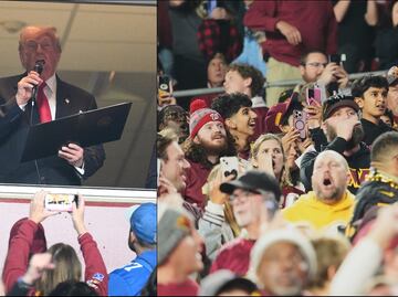 NFL: Donald Trump es abucheado en el partido de NFL entre Commanders y Lions en Washington