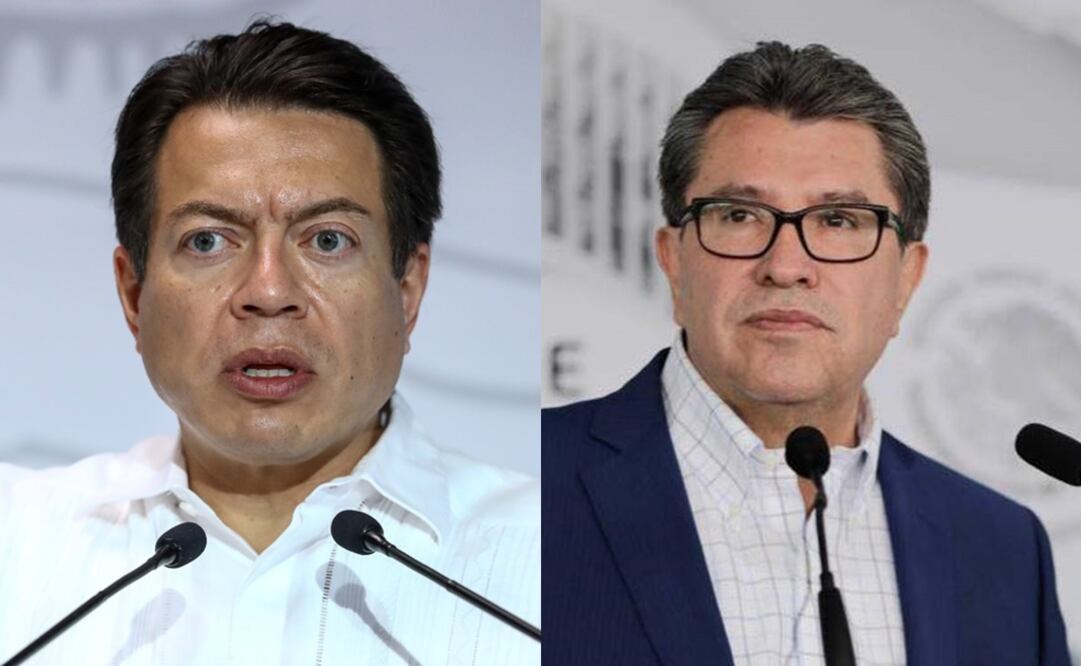 Mario Delgado y Ricardo Monreal. Fotos: Especiales