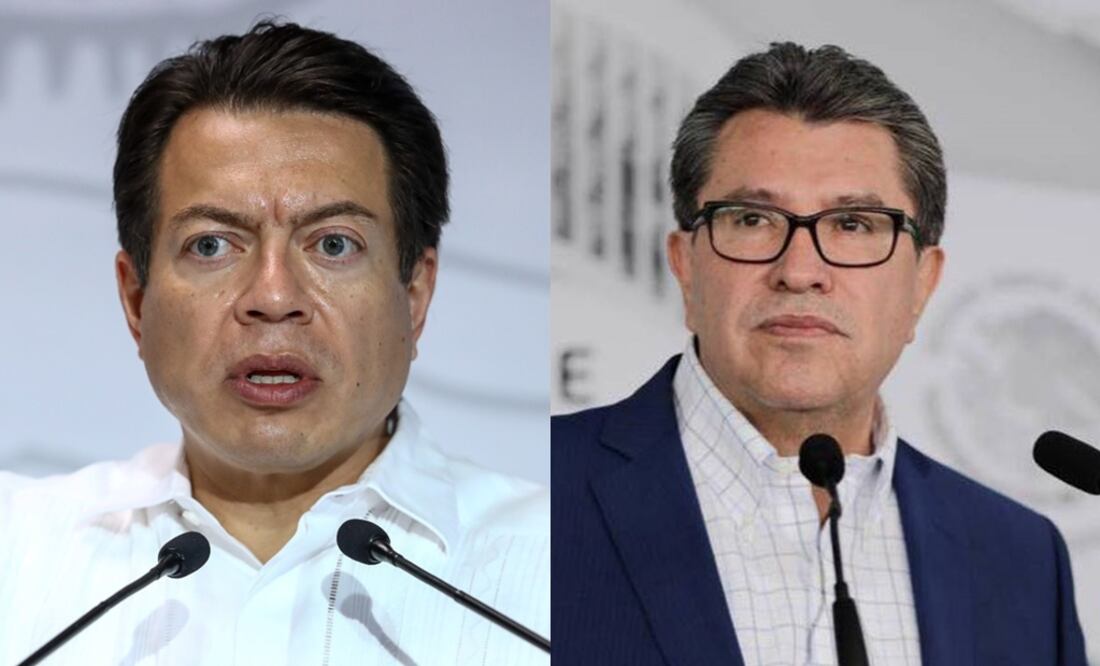 Mario Delgado y Ricardo Monreal. Fotos: Especiales