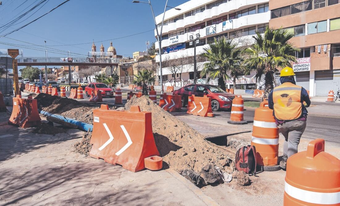 La construcción de un viaducto elevado en el centro de Zacatecas desata polémica. Foto: de DIANA VALDEZ
