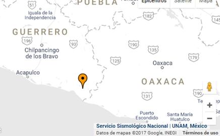 Se registra sismo de 5.0 grados al suroeste de Guerrero