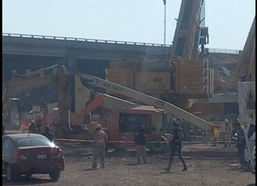Muere trabajador tras colapsar trabe en obra de distribuidor vial Lago de Guadalupe-Texcoco