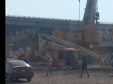 Muere trabajador tras colapsar trabe en obra de distribuidor vial Lago de Guadalupe-Texcoco