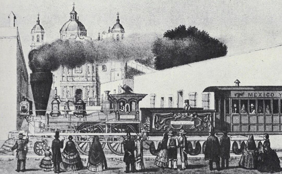 La primera locomotora que rodó en la Ciudad de México