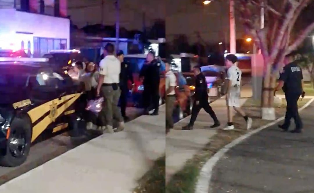 Menor de edad amenaza a otros con replica de arma en Mérida, Yucatán (10/03/2025). Foto: Captura de pantalla
