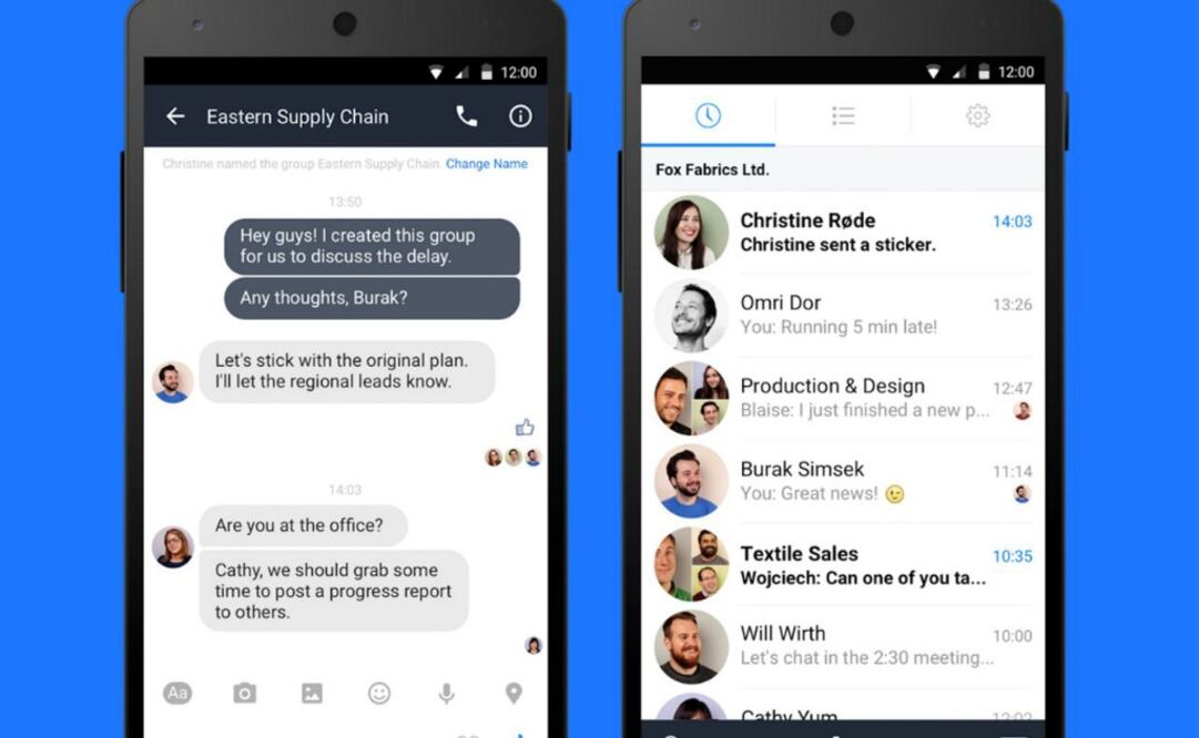 Esta nueva herramienta de Facebook competirá directamente con Slack como aplicación de chat, la cual reemplaza todas las herramientas de comunicación en una empresa.