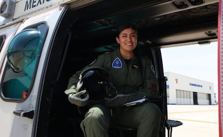A sus 23, Gabriela Sarahí pilota un helicóptero en unidad de élite de la Fuerza Aérea; busca abrir camino a más mujeres