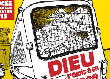 El día de veredicto por atentado de 2015, Charlie Hebdo pone a Dios "en su sitio"
