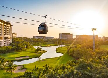 El único teleférico en un resort de playa está en México