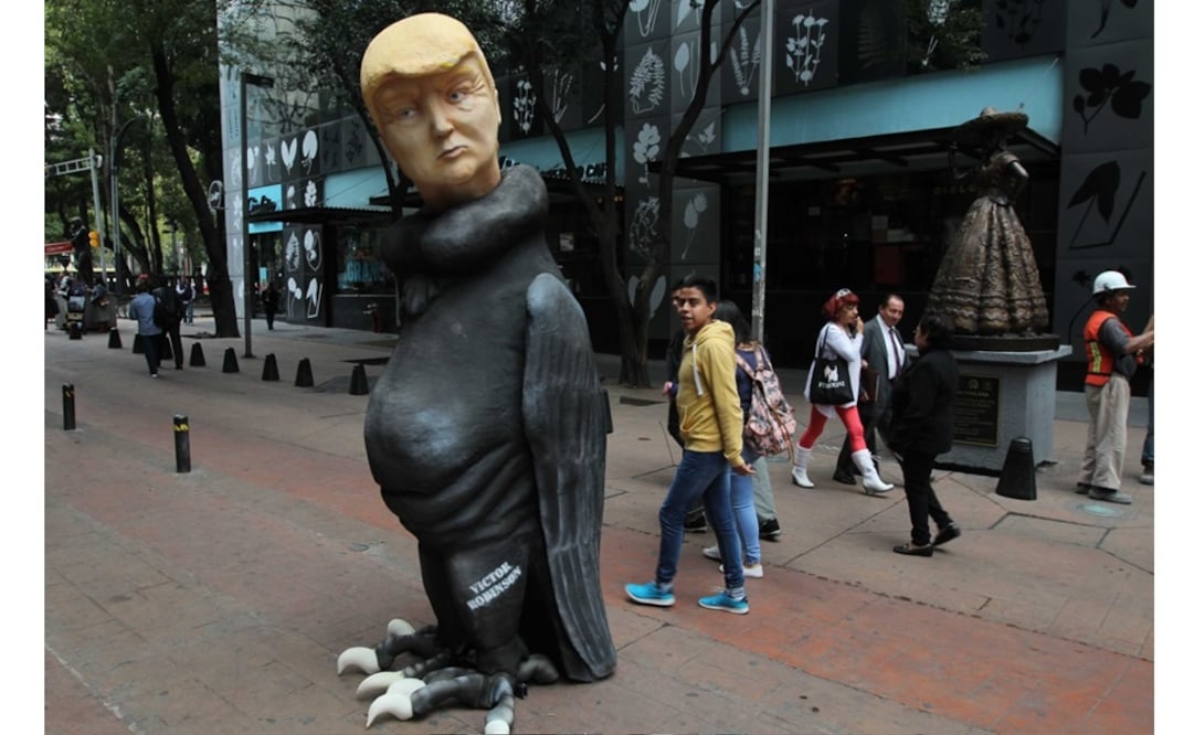 Artistas mexicanos han cuestionado con sus obras a Donald Trump y sus respuestas xefónobas hacia el país. Foto: Germán García / EL UNIVERSAL