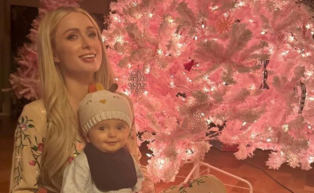 Paris Hilton pasará una Navidad "rosa" con sus dos hijos, Phoenix y la recién nacida London.