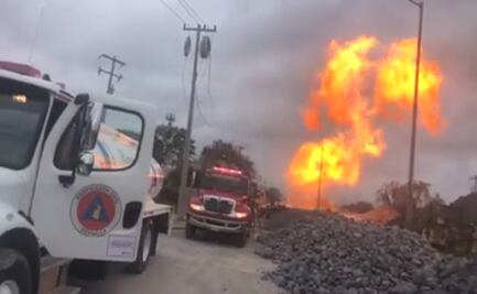 Se rompe tubería de gas y provoca fuerte explosión en Tamaulipas 
