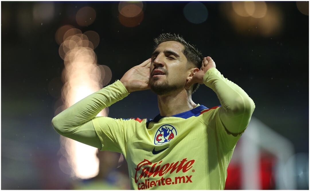 Diego Valdés con América festejando su gol contra Chivas / FOTO: Imago7