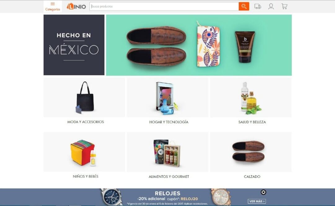 La selección de productos 100% mexicanos en Linio podrá encontrarse en https://www.linio.com.mx/cm/hecho-en-mexico