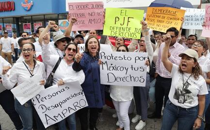 "Cochinito para Sheinbaum": Xóchitl Gálvez se une a protestas del Poder Judicial en Nayarit