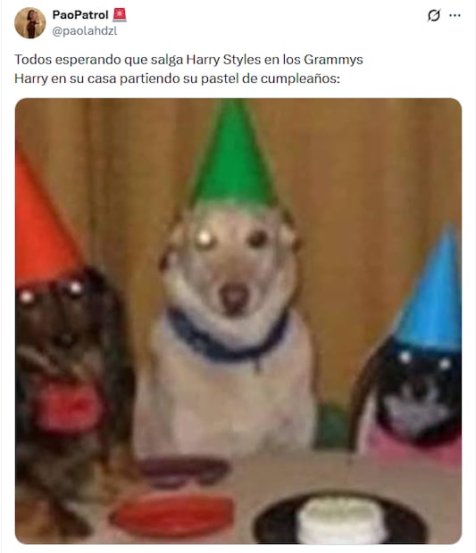 Memes de los GRAMMYs 2026. Foto: X