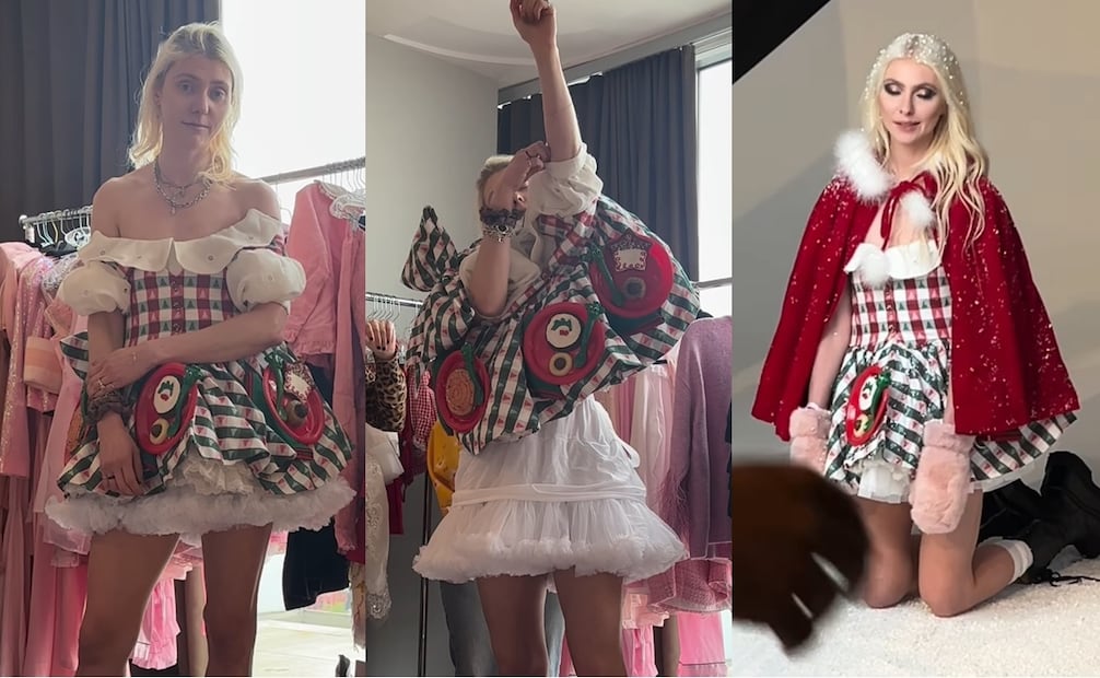 Taylor Momsen se vuelve a vestir de Cindy Lou. Foto: Instagram oficial.