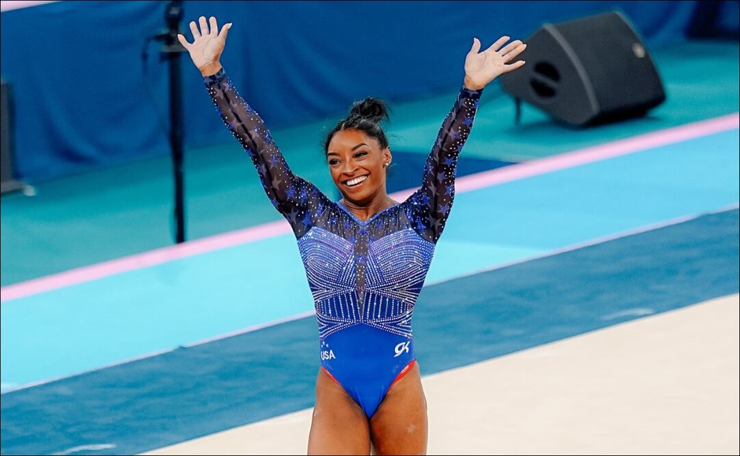 Simone Biles se cayó en la barra de equilibro y se quedó sin presea en París 2024 / FOTO: @Paris2024