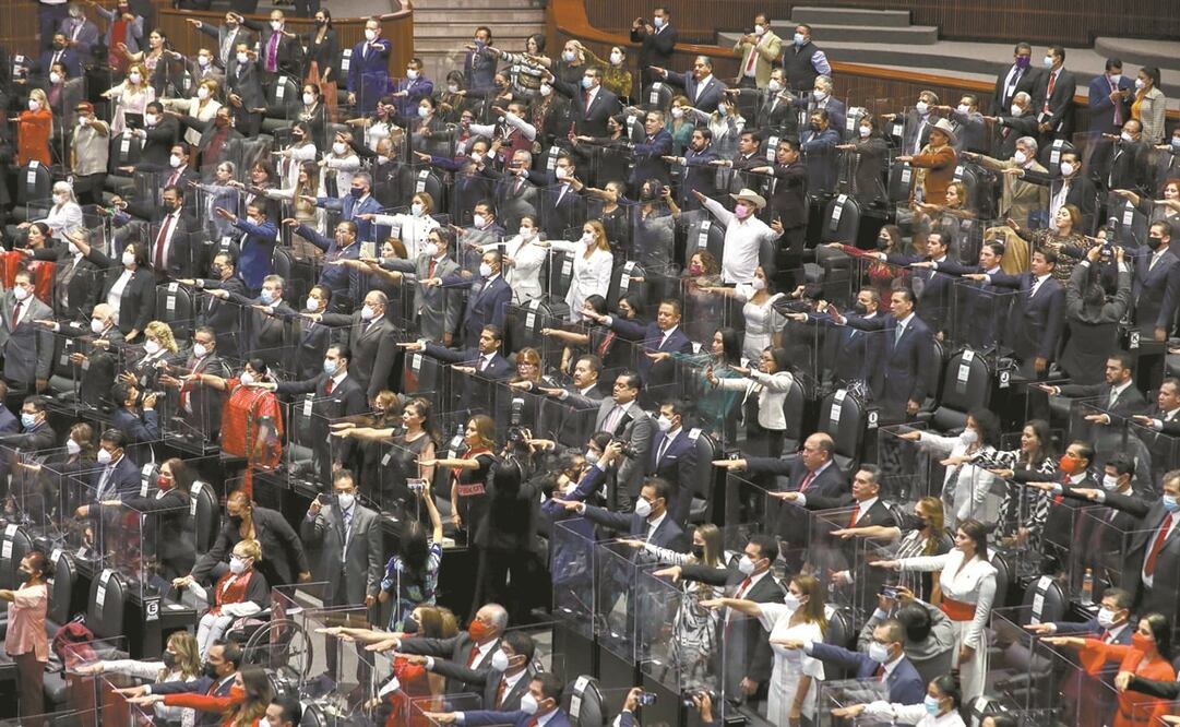 Ayer se instaló la 65 Legislatura en la Cámara de Diputados, que entrará en funciones a partir del 1 de septiembre. Foto: Diego Simón. El Universal