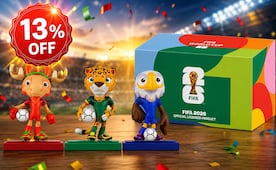 Mundial 2026: set coleccionable de las mascotas de la Copa del Mundo a precio accesible; aprovecha el descuento del 13%