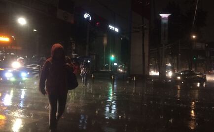 Llueve en casi toda la CDMX; graniza en Benito Juárez y GAM