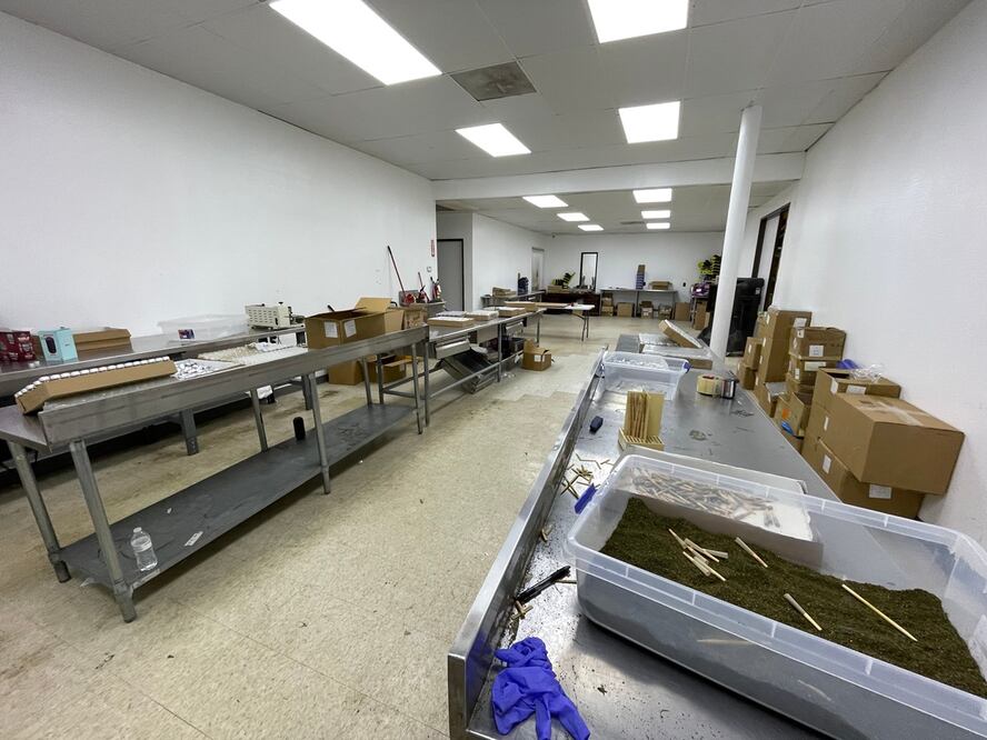 Almacén de marihuana. Foto: DEA