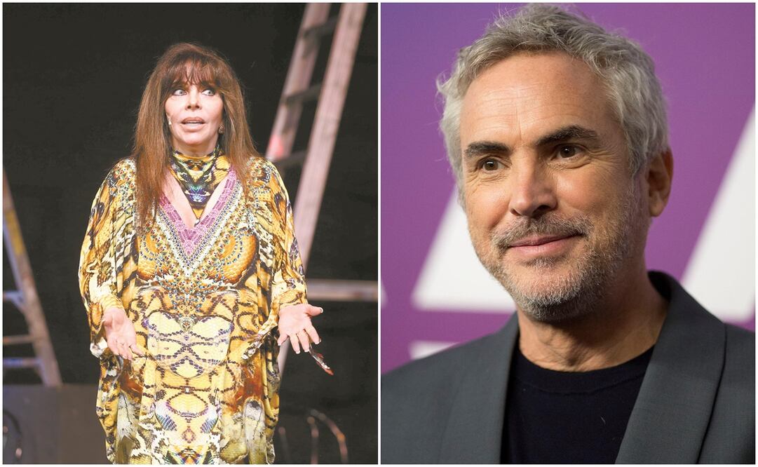 Vero Castro y Alfonso Cuarón. Fotos: Archivo y EFE