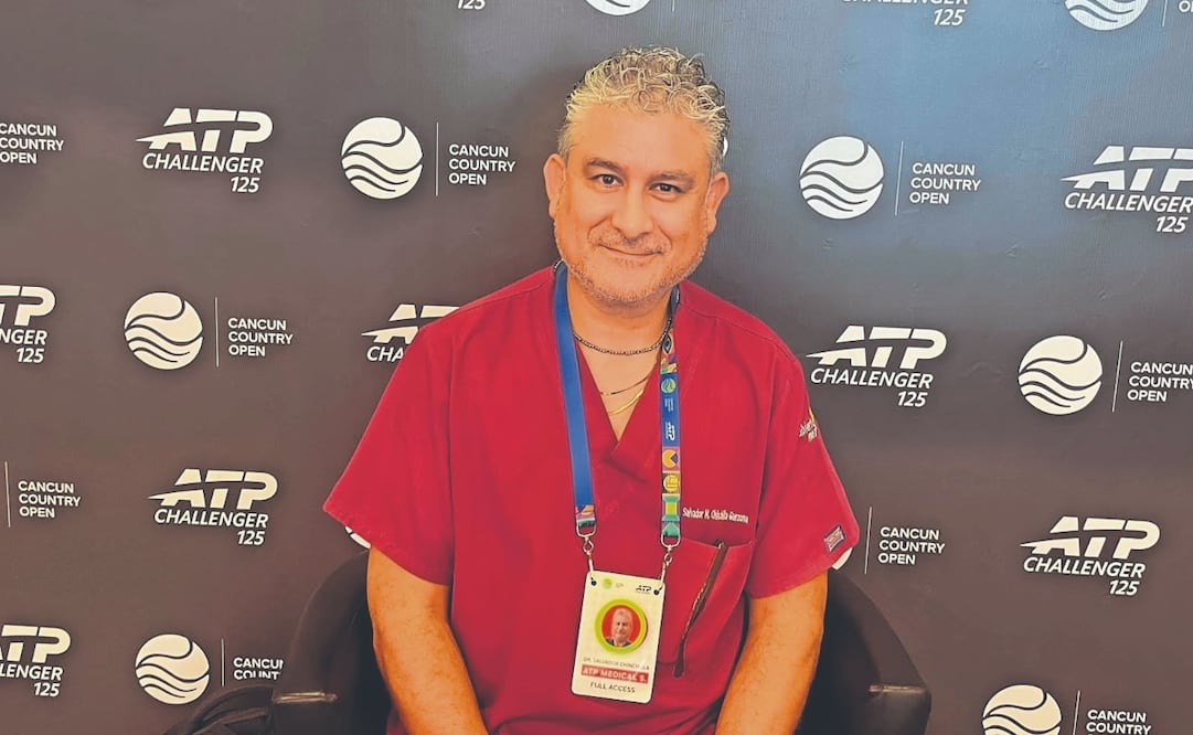 Tiene casi tres décadas como médico especialista en el tenis. Foto: Miguel Flores Pineda/ EL UNIVERSAL