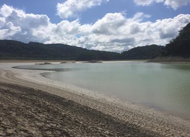 Cambios de temperatura y falta de lluvia provocan que laguna de Metzabok se seque