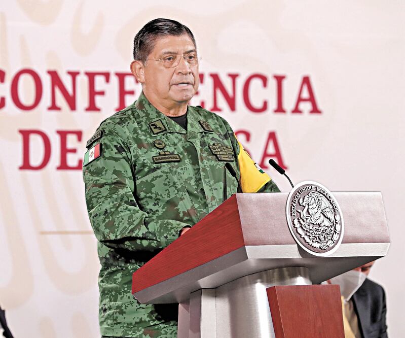 Luis Cresencio Sandoval, titular de la Sedena, señaló que en México no se produce fentanilo. Foto: JUAN BOITES. EL UNIVERSAL