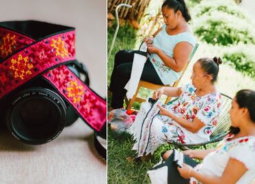 Artesanas mayas emprenden con correas para cámaras