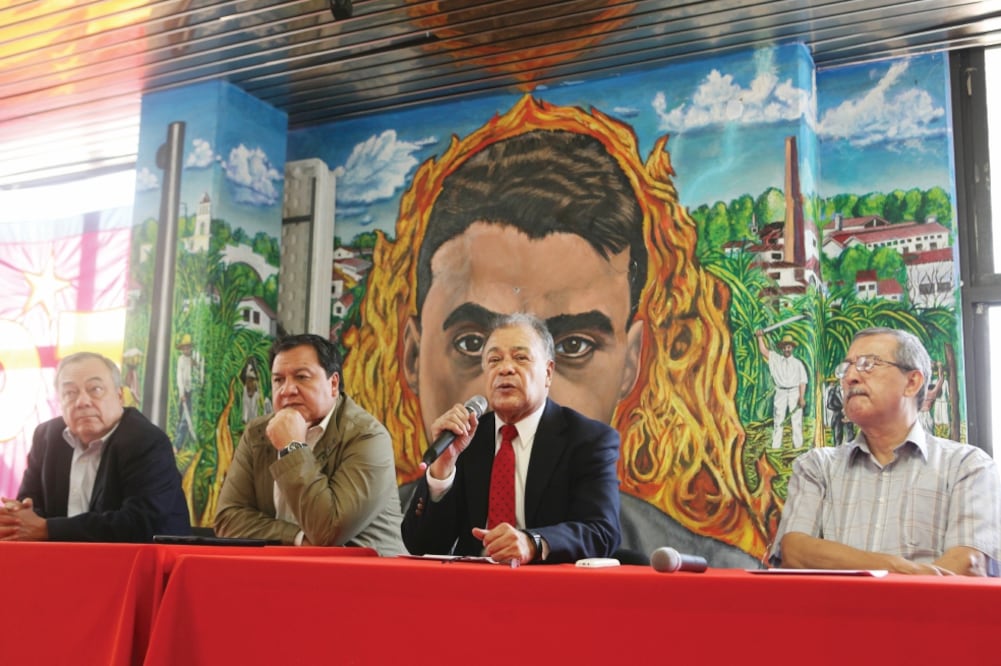 Ricardo Cantú, Óscar González, Alberto Anaya y Pedro Vázquez manifestaron en conferencia de prensa su confianza en el Tribunal Electoral (LUCÍA GODÍNEZ. EL UNIVERSAL)