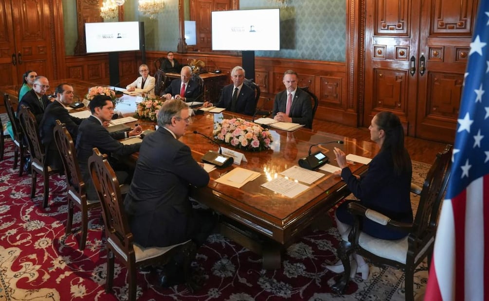 La presidenta Claudia Sheinbaum se reúne con Jamieson Greer, representante Comercial de Estados Unidos en Palacio Nacional (23/07/2026). Foto: Especial