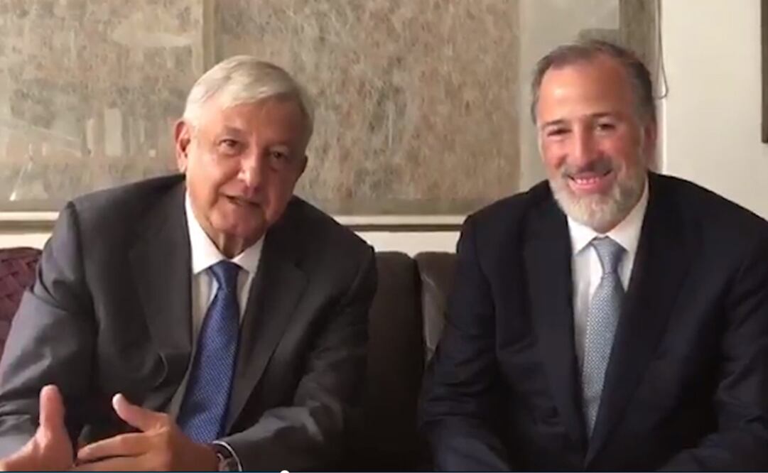 Andrés Manuel López Obrador y José Antonio Meade Kuribreña. Foto: Tomada de video