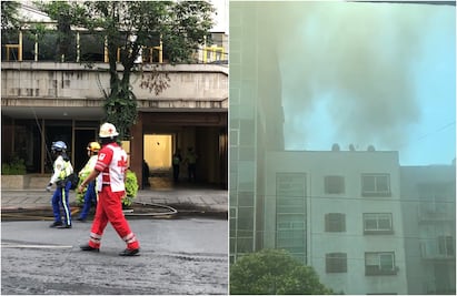 Reportan 7 intoxicados por incendio en fábrica de sombreros en la colonia Anzures VIDEO