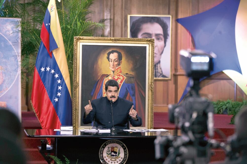 El presidente de Venezuela, Nicolás Maduro, durante una conferencia en agosto. (ARCHIVO. AP) 