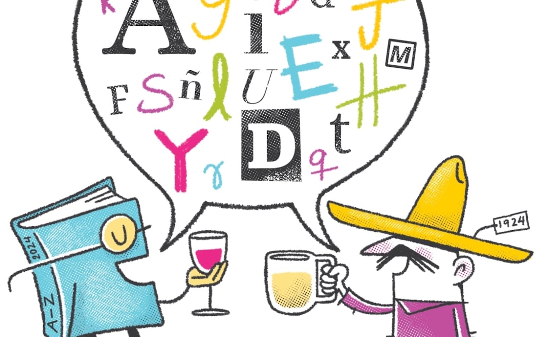 Del chairo al perreo, entre los vocablos del mexicano al diccionario. Ilustración de ANI CORTÉS. EL UNIVERSAL