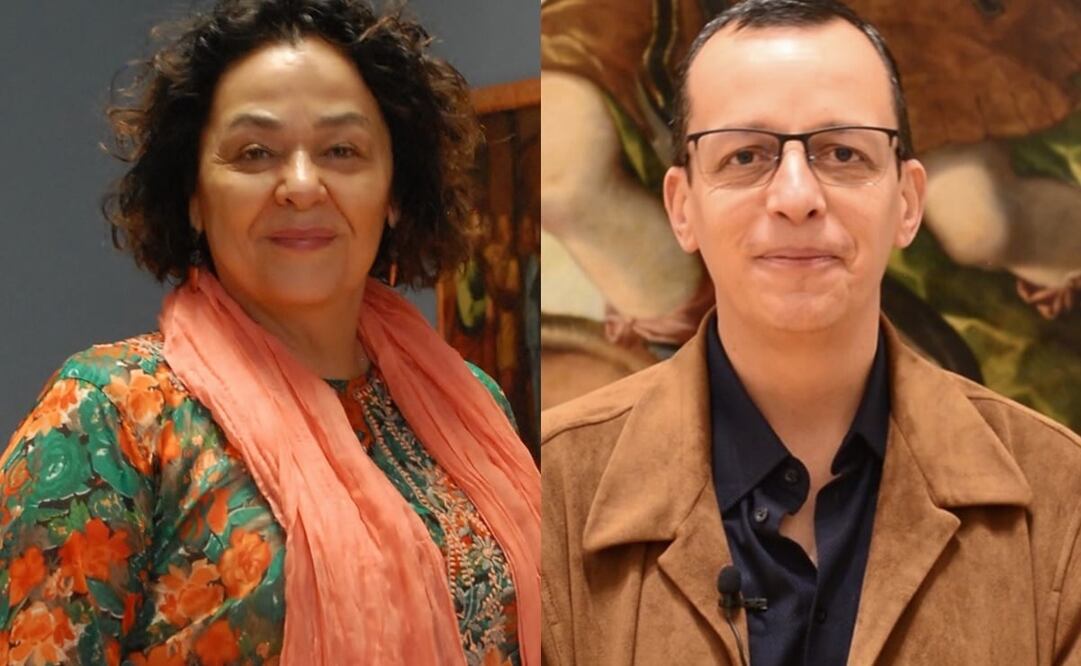 La ahora exdirectora Carmen Gaitán y el maestro Héctor Palhares Dos Santos Meza. Foto: INBAL