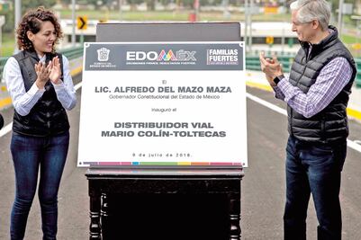 Del Mazo Maza entrega el distribuidor vial Mario Colín