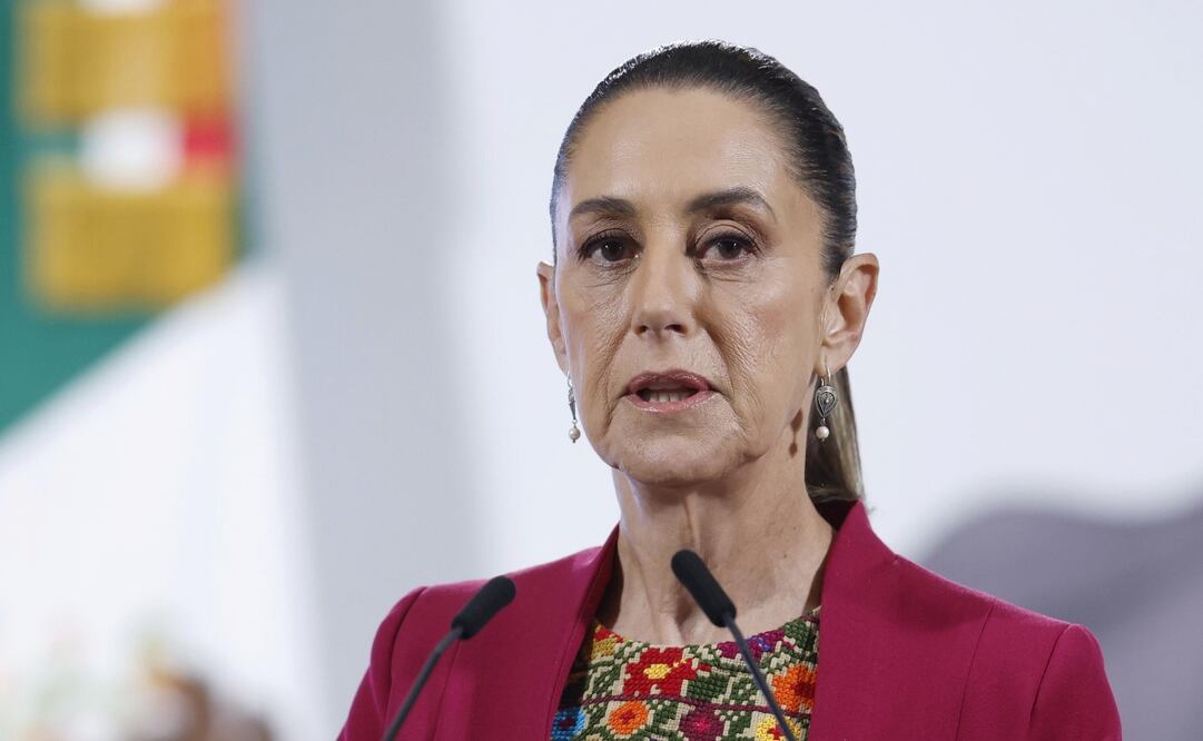 Conferencia matutina de la presidenta Claudia Sheinbaum en Palacio Nacional el 12 de agosto de 2025. Foto: EFE