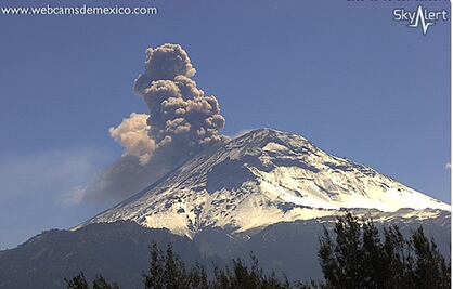 Emite volcán Popocatépetl 145 exhalaciones en 24 horas