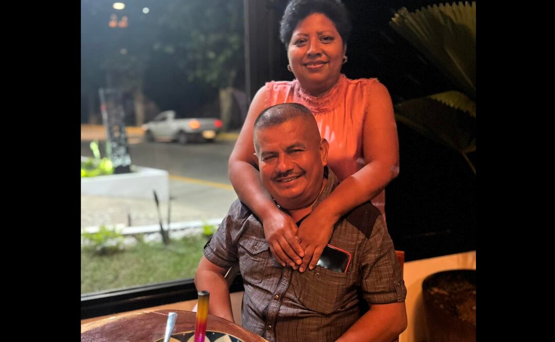 Guillermina López Rivera y Eusebio Nolasco Joaquín, padres de la excandidata a diputada local, Ilse Mariela Nolasco (02/07/2025). Foto: Especial