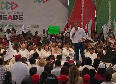 Titular de Hacienda hace campaña con Meade en Veracruz